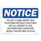 Signmission Safety Sign, OSHA Notice, 10" Height, Do Not Climb Above This Platform Without Sign, Landscape OS-NS-D-1014-L-11091 - alternate 1